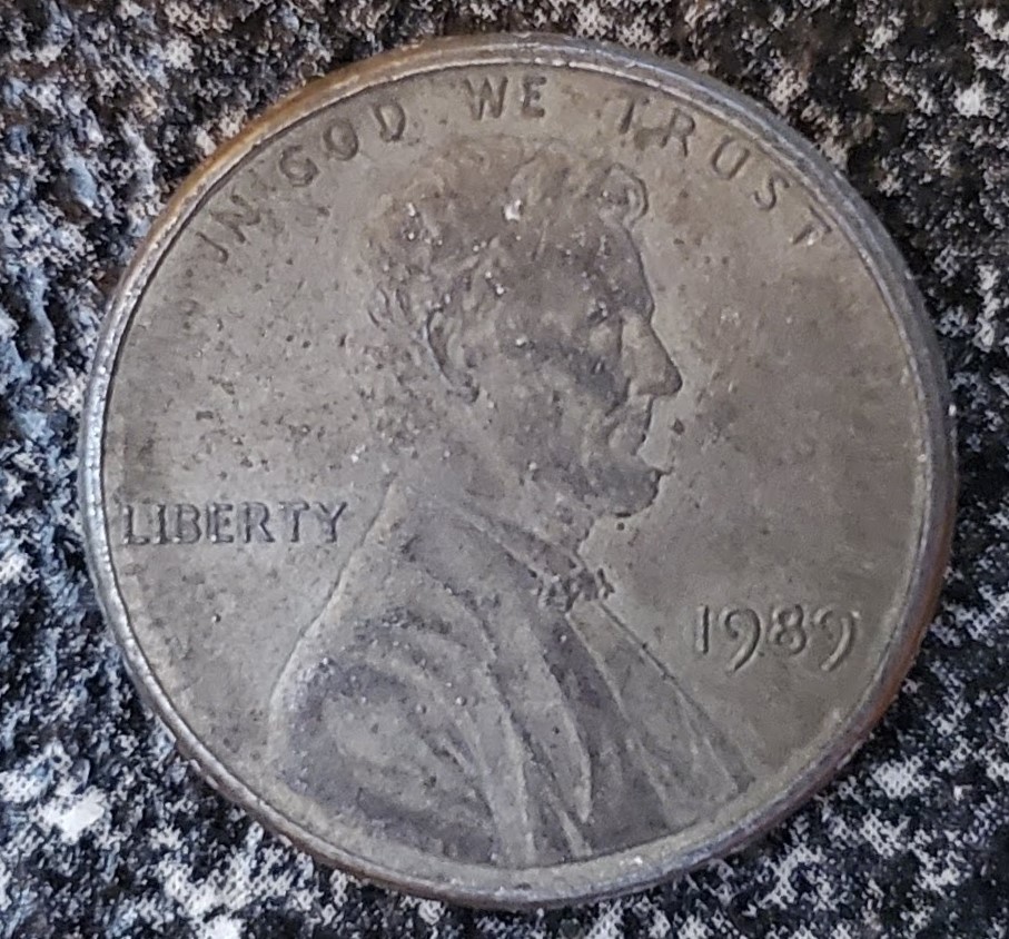 1989-Lincoln-Cent-Unusual-Finish